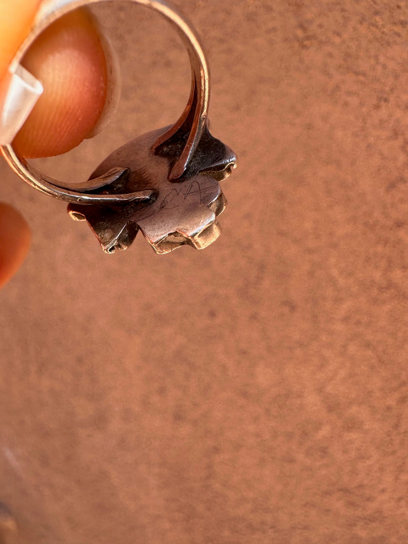 Zuni Knifewing Silver Ring