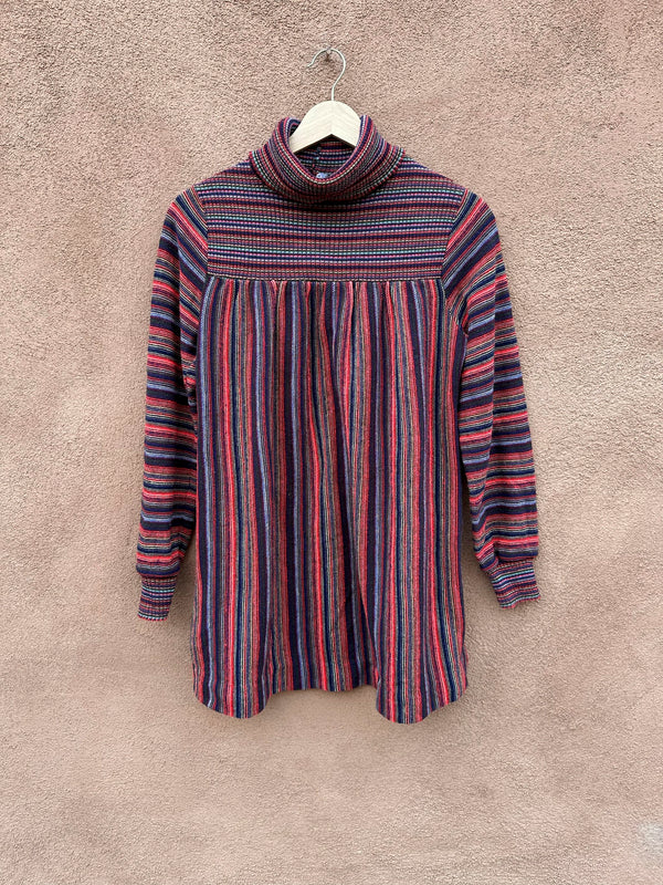 Great Times Colorful Stripe Turtleneck Sweater