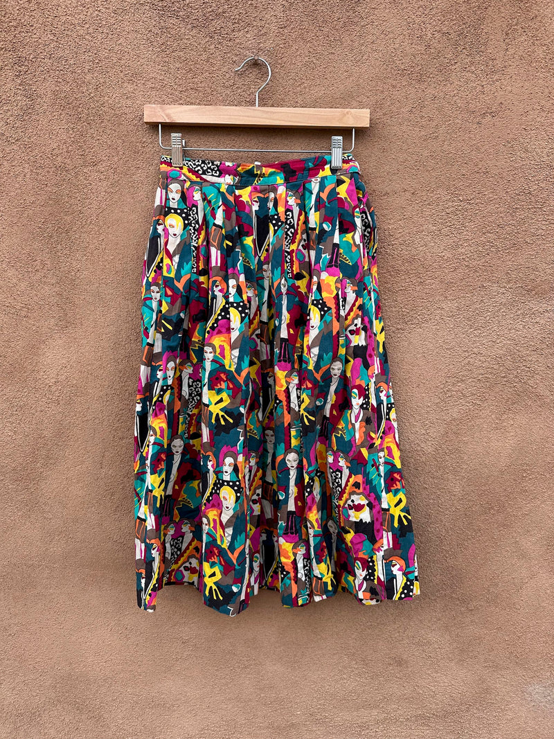 Loubella 1980's New Wave Party Skirt - 8