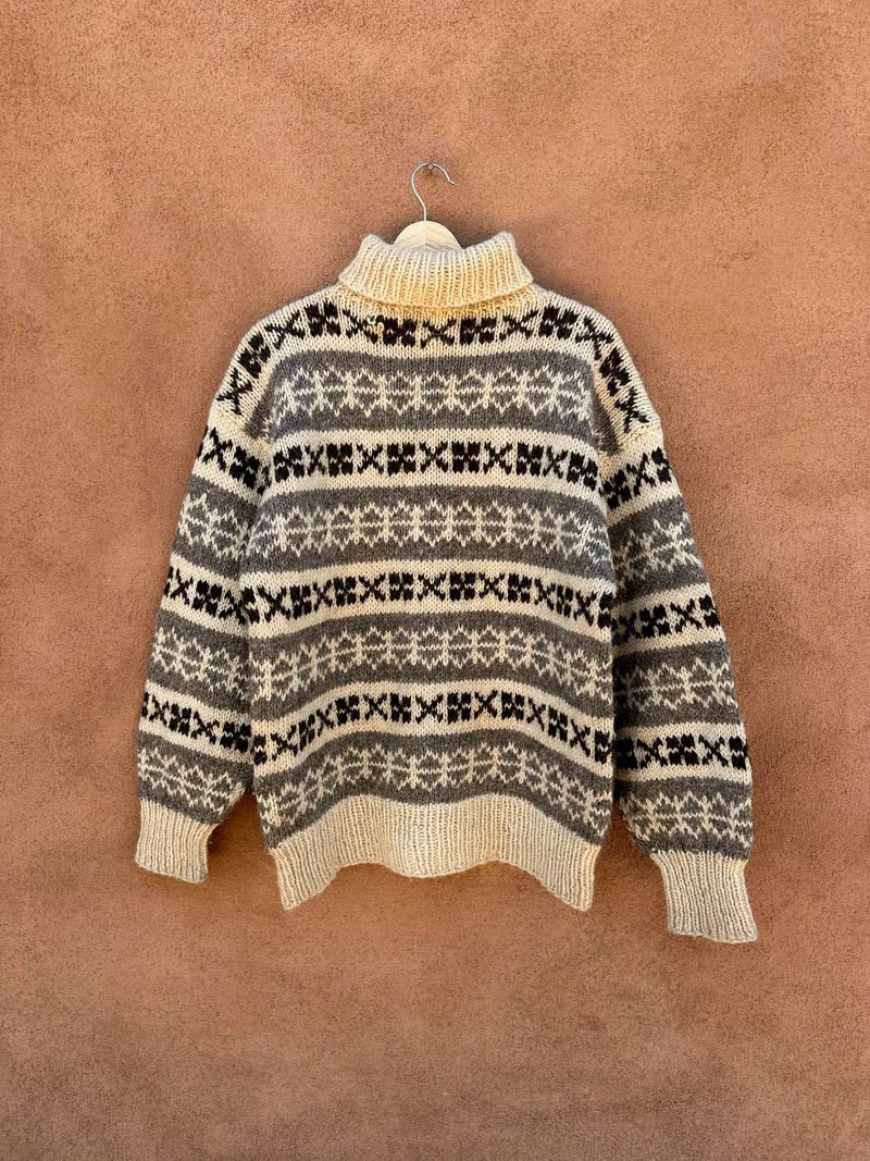 Wool Fair Isle Turtleneck Sweater