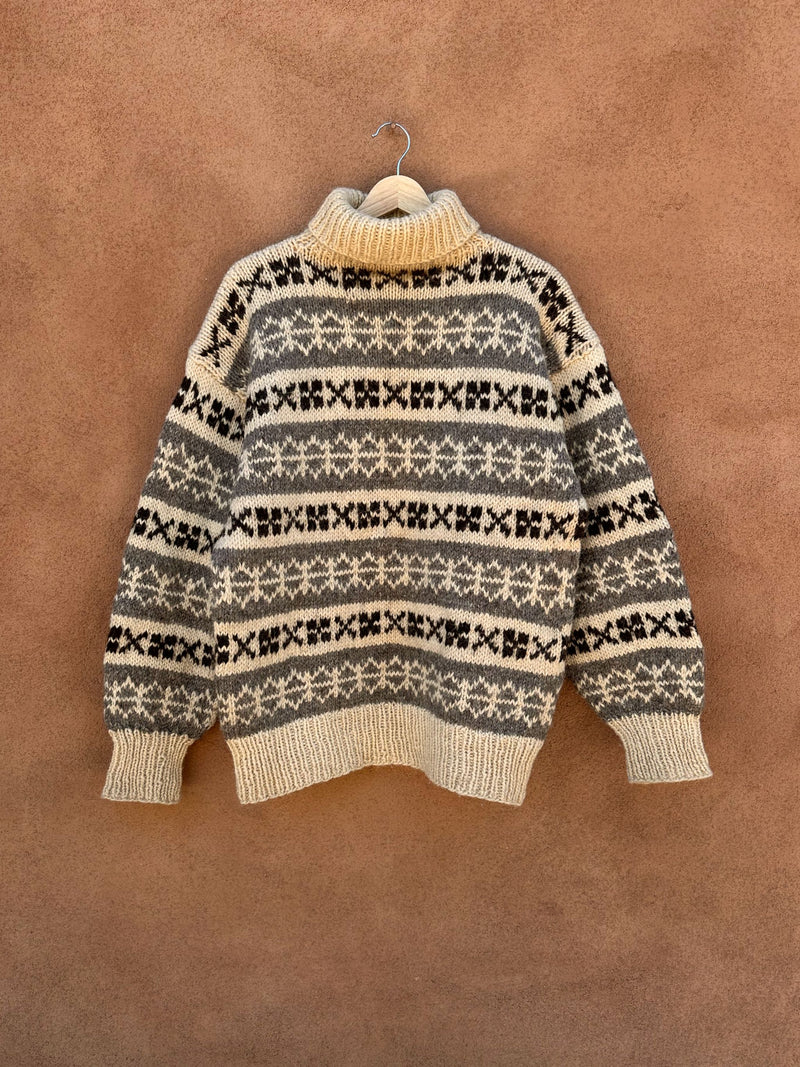 Wool Fair Isle Turtleneck Sweater