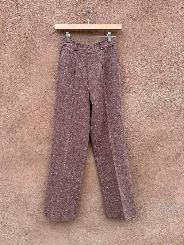 Tweed Confetti Slacks - waist: 24"