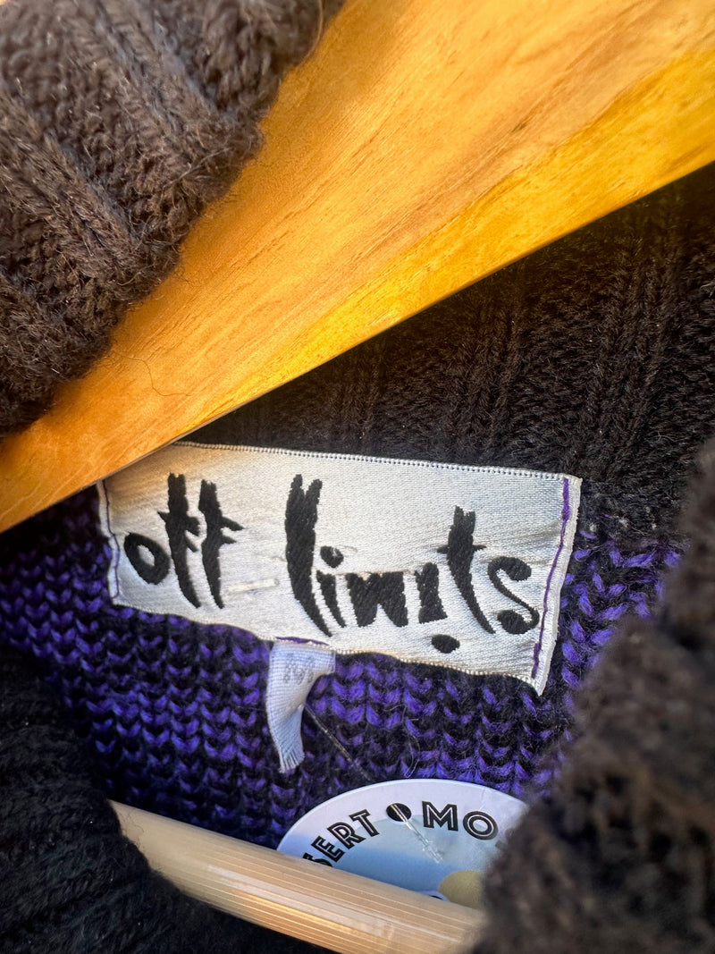 90's Off Limits Purple & Black Ski Sweater