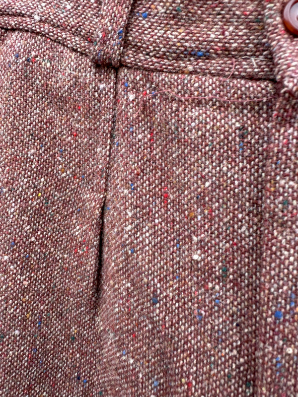 Tweed Confetti Slacks - waist: 24"