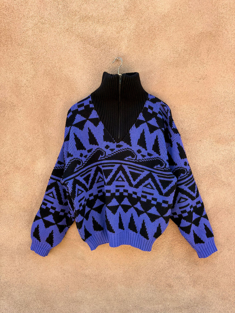 90's Off Limits Purple & Black Ski Sweater