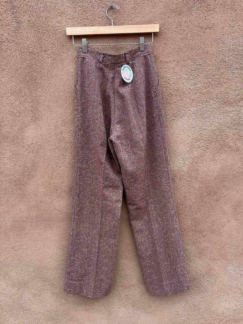 Tweed Confetti Slacks - waist: 24"