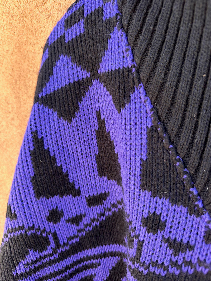 90's Off Limits Purple & Black Ski Sweater