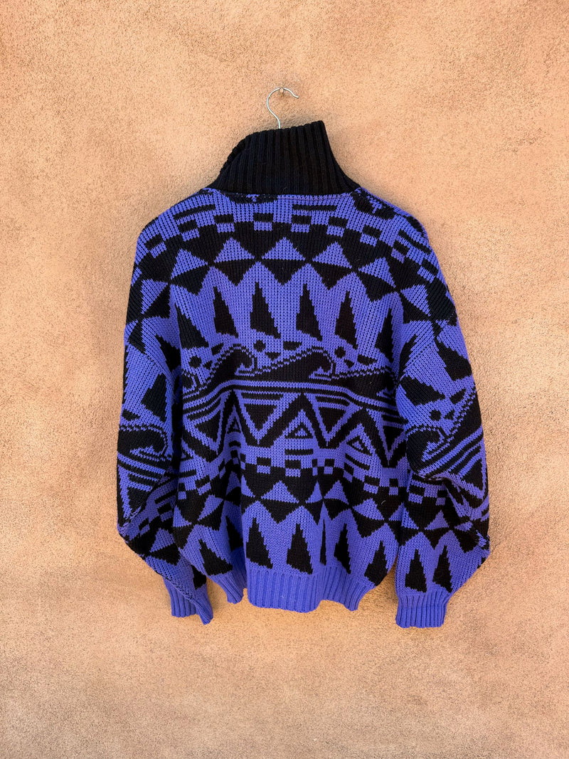 90's Off Limits Purple & Black Ski Sweater