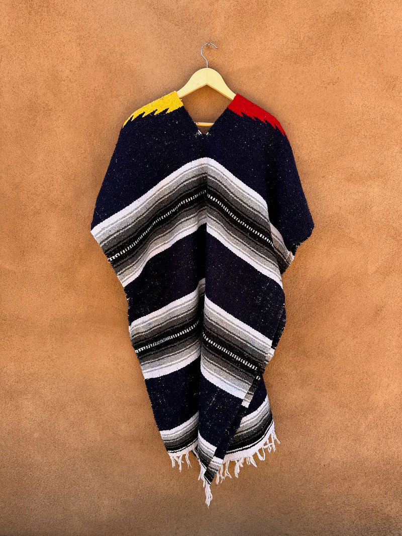 Mexican Saddle Blanket Poncho