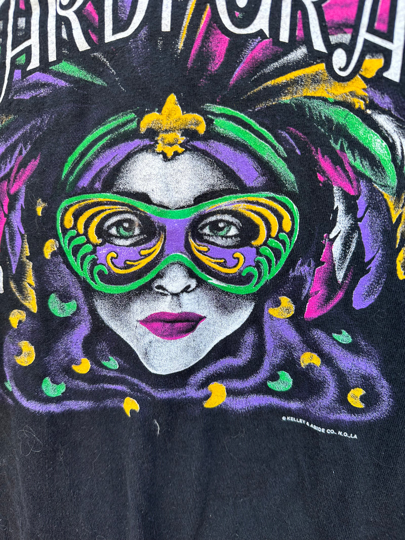 Black 90's Mardi Gras T-shirt