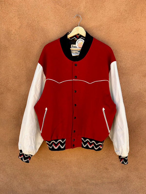 80's Pioneer Wear Western Letterman Jacket - as is