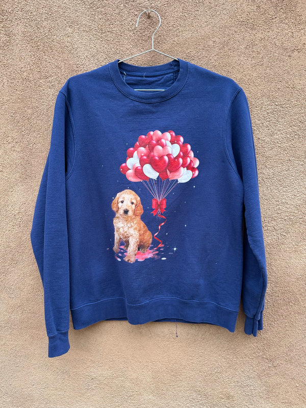 Cute as F*** Puppy w/Balloons Sweatshirt