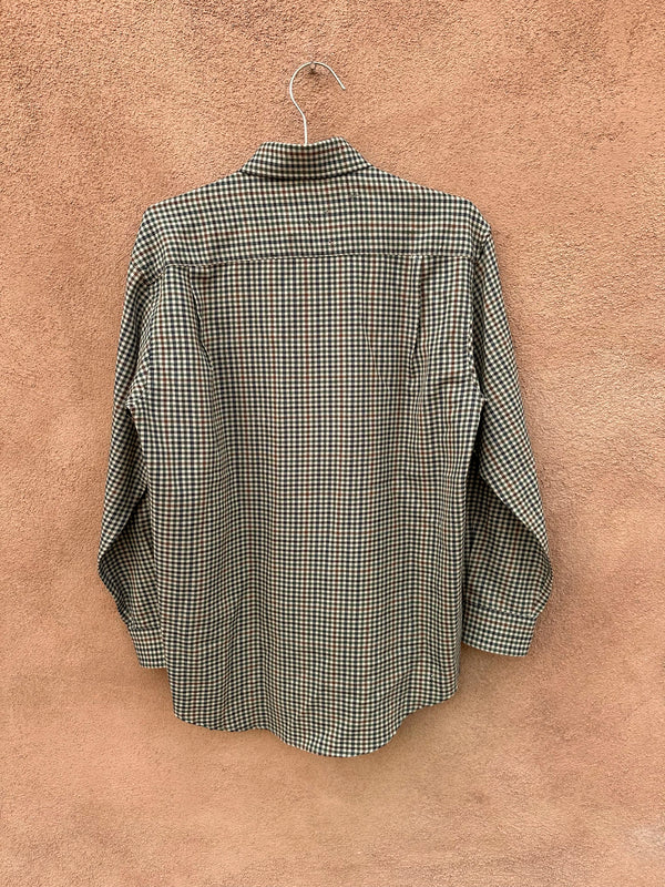 Pendleton Plaid Worsted Wool Shirt - small - as is