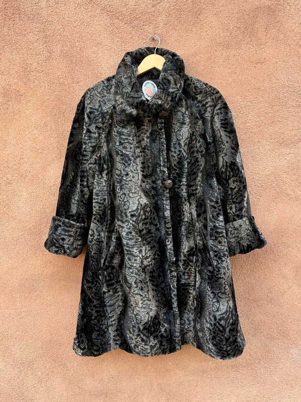 Nana Creations Reversible Faux Jaguar Fur Coat