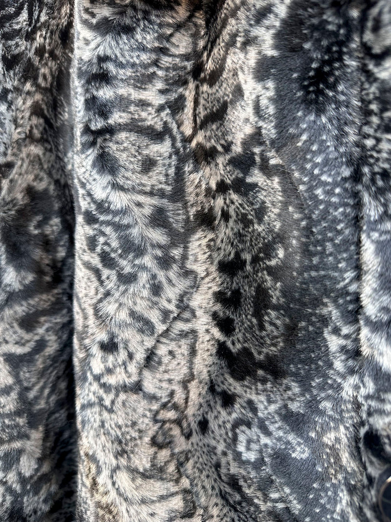 Nana Creations Reversible Faux Jaguar Fur Coat