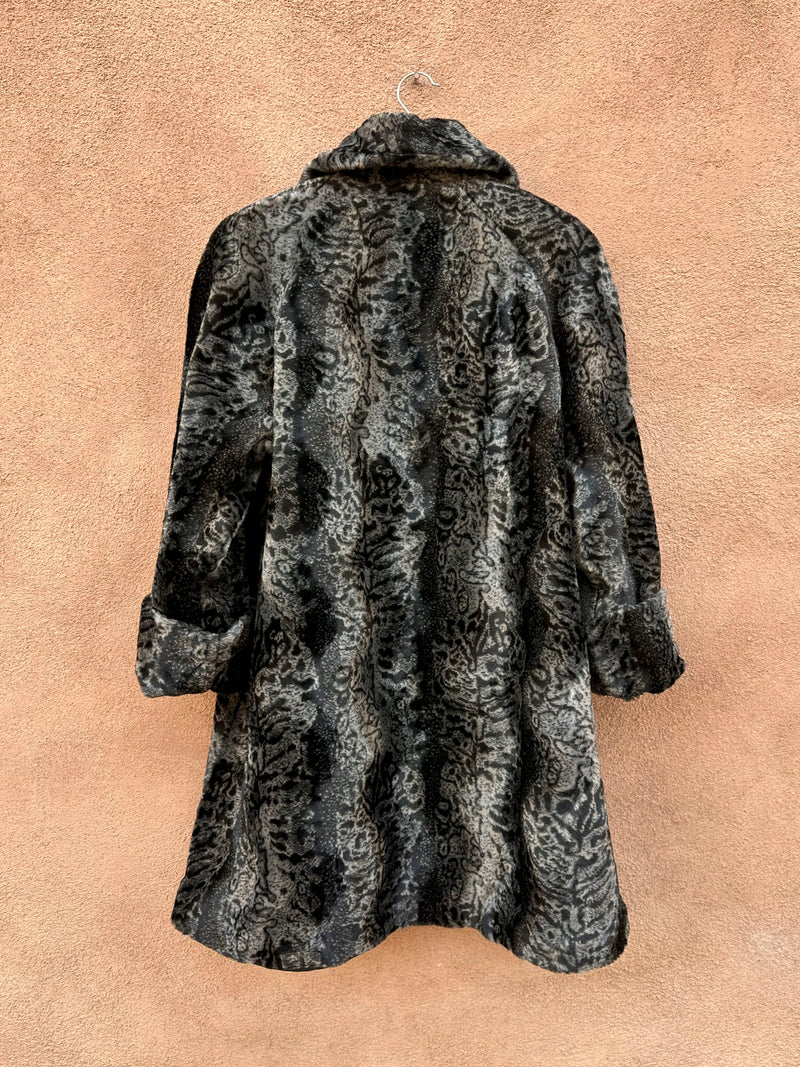 Nana Creations Reversible Faux Jaguar Fur Coat