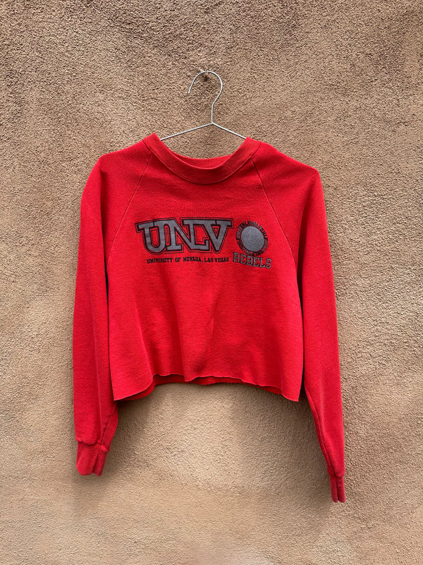 Cropped UNLV Red Sweatshirt Screen Stars