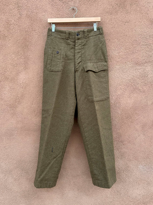 1943-46 Original British WWII Battledress Paratrooper Trousers - Wool 29x29.5