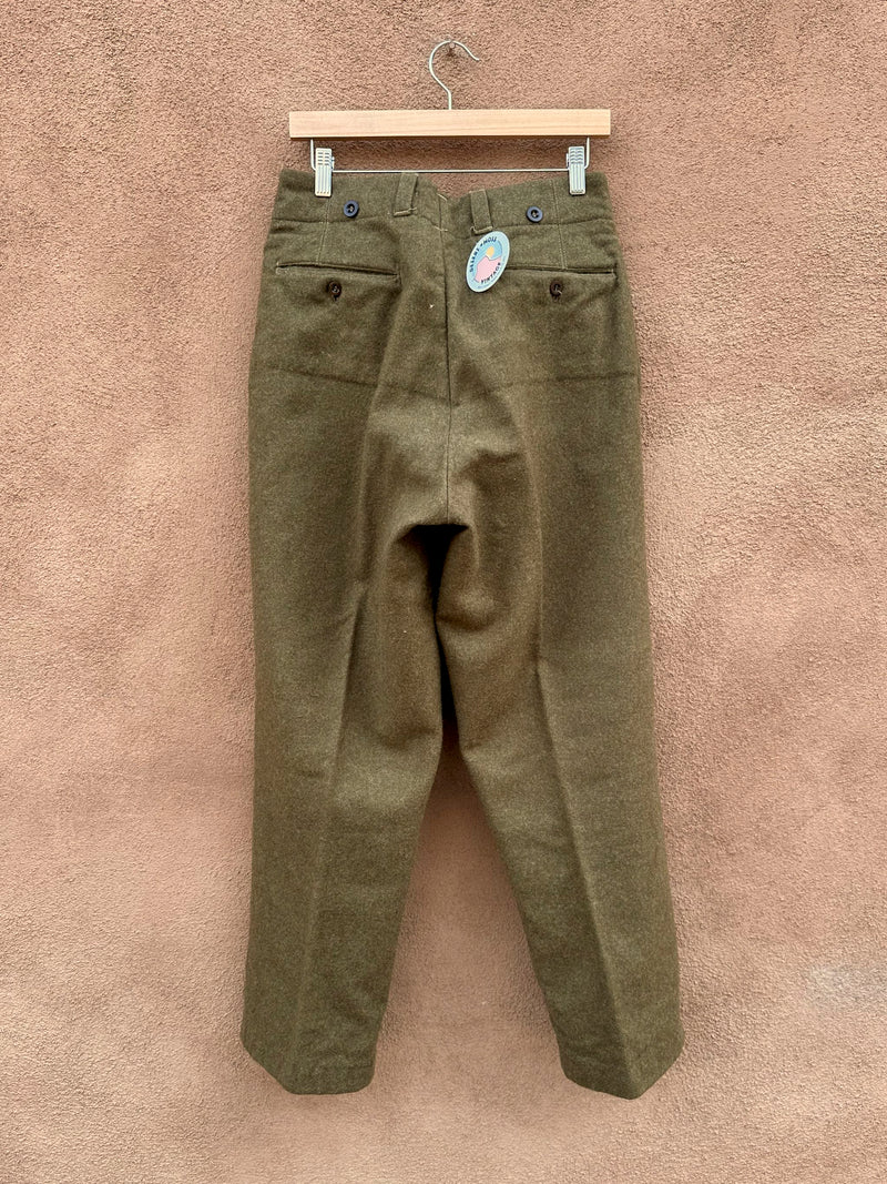 1943-46 Original British WWII Battledress Paratrooper Trousers - Wool 29x29.5