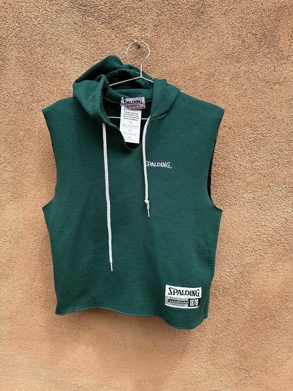 80's Sleeveless Spalding Hooded Sweatshirt