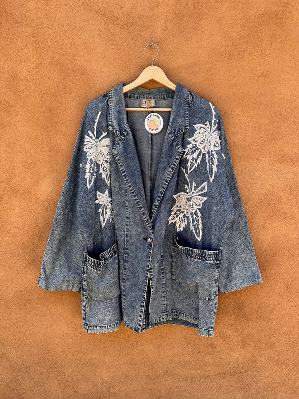 Bedazzled Blue Creek Denim Blazer