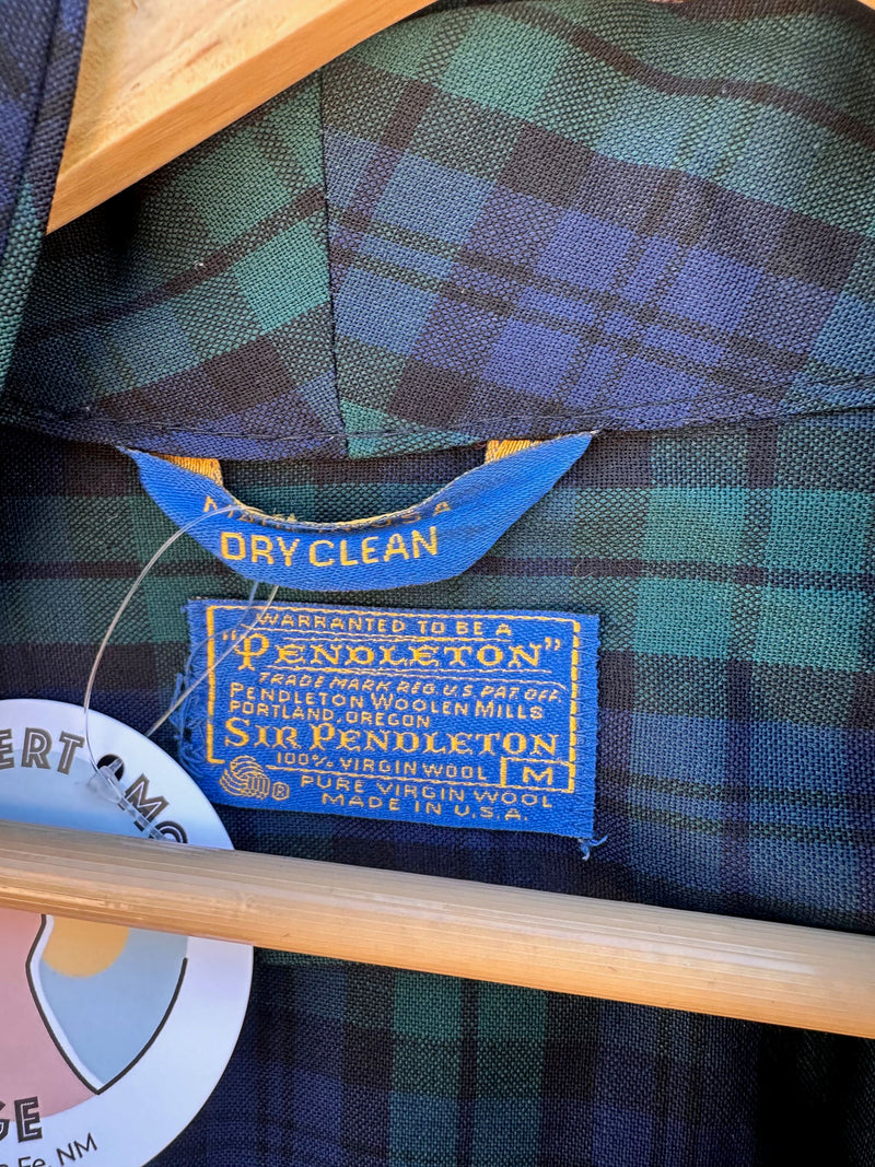 Pendleton Wool Tartan 1970's Robe