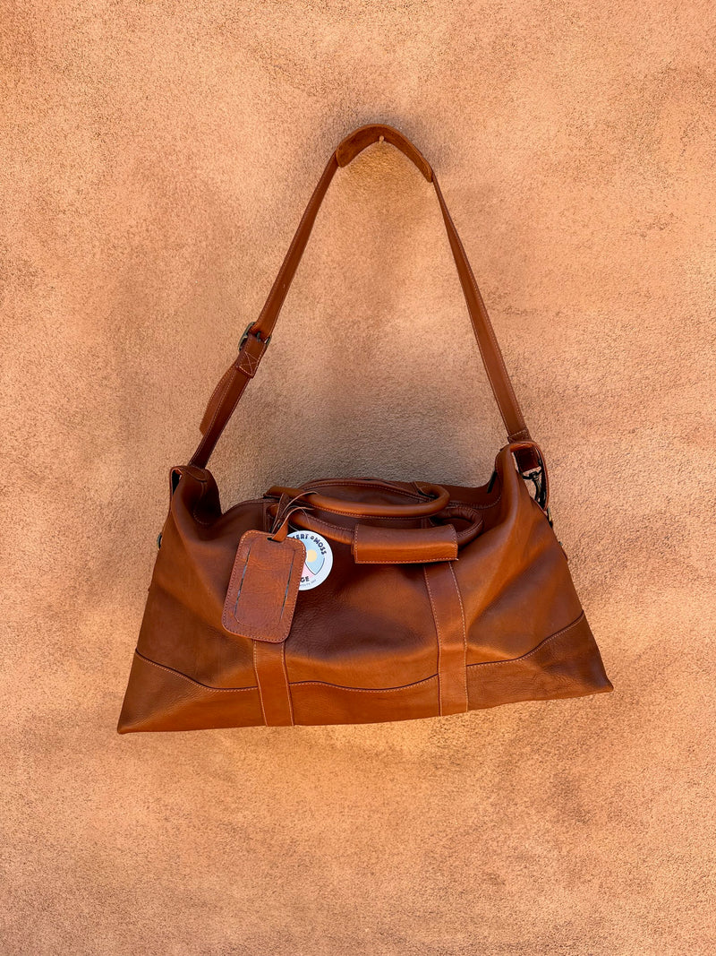 Brown Leather Travel Bag