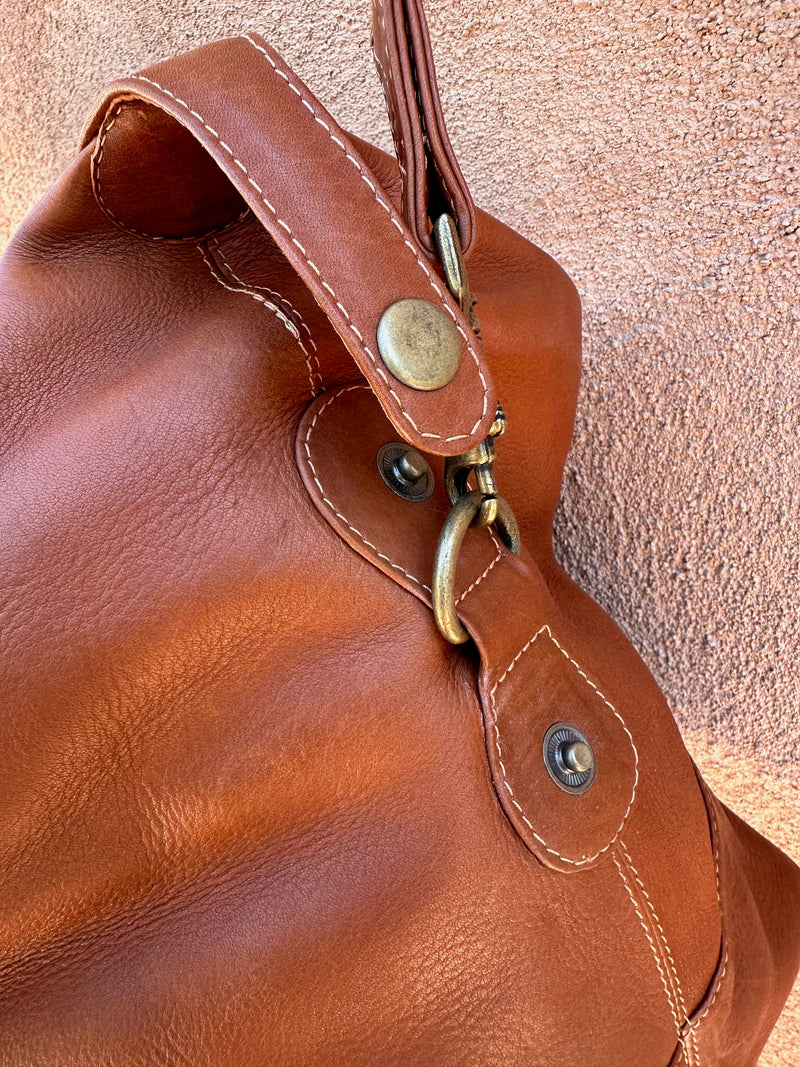 Brown Leather Travel Bag