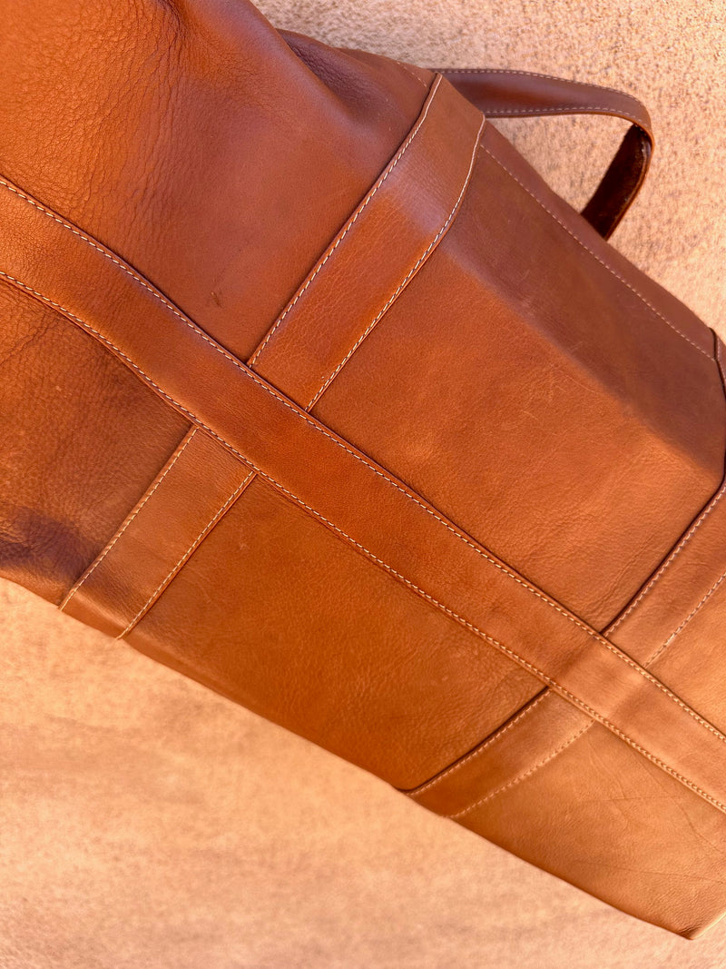 Brown Leather Travel Bag