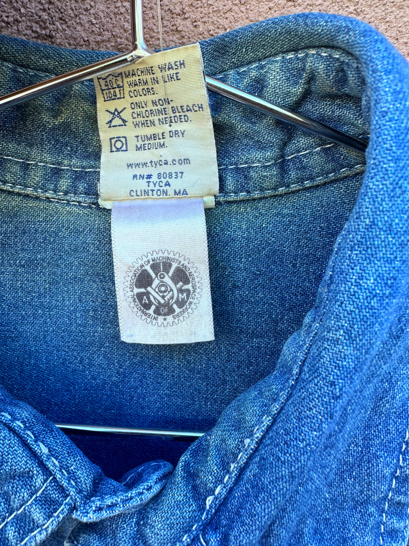 Embossed New Mexico Denim Shirt - Union Made