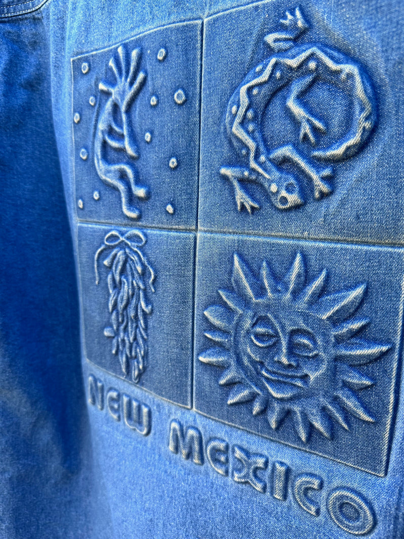 Embossed New Mexico Denim Shirt - Union Made