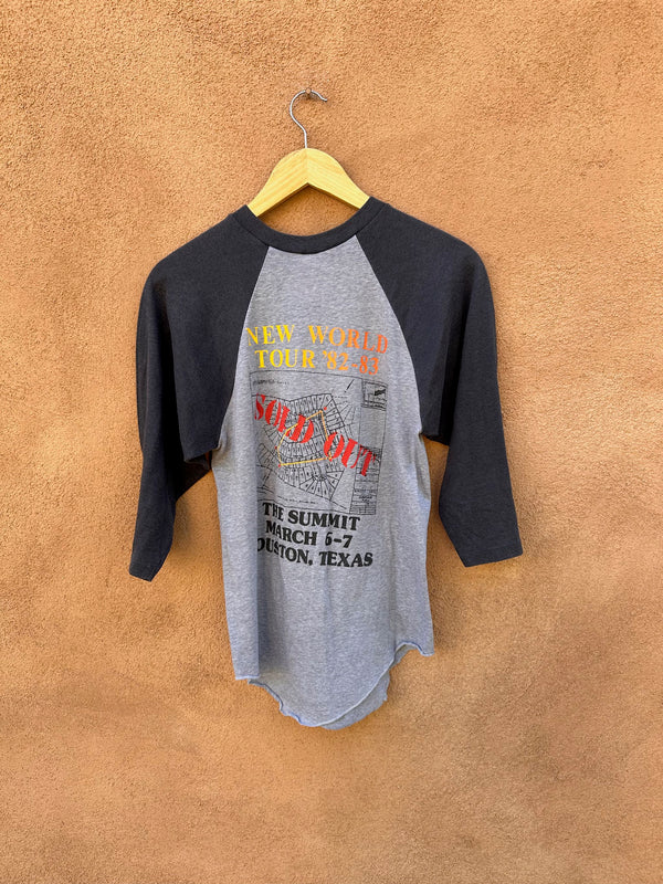 Rush New World Tour 82-83 Raglan T-shirt