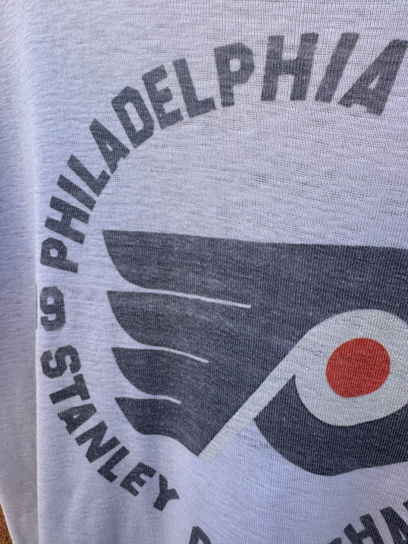 1974 Philadelphia Flyers Stanley Cup Champs T-shirt - as is