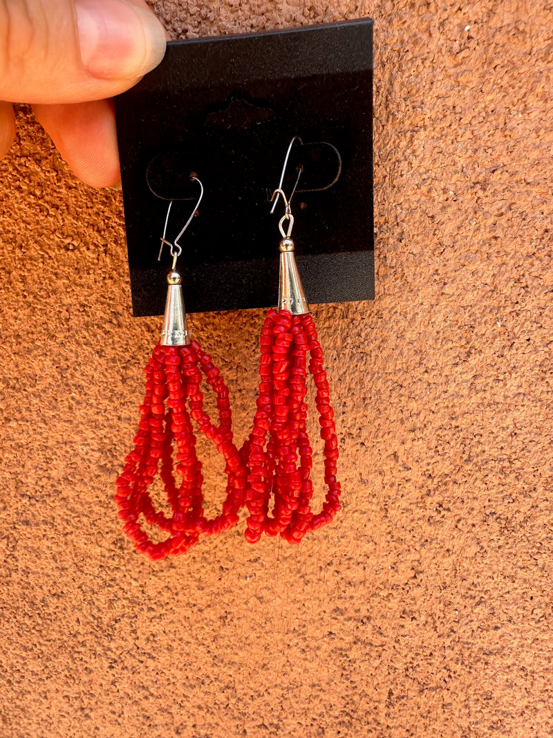 Layered Coral Beads Earrings