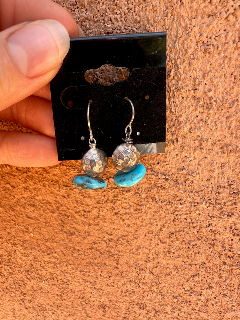 Turquoise Discs Earrings