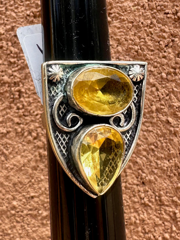 Citrine and Sterling Silver Ring