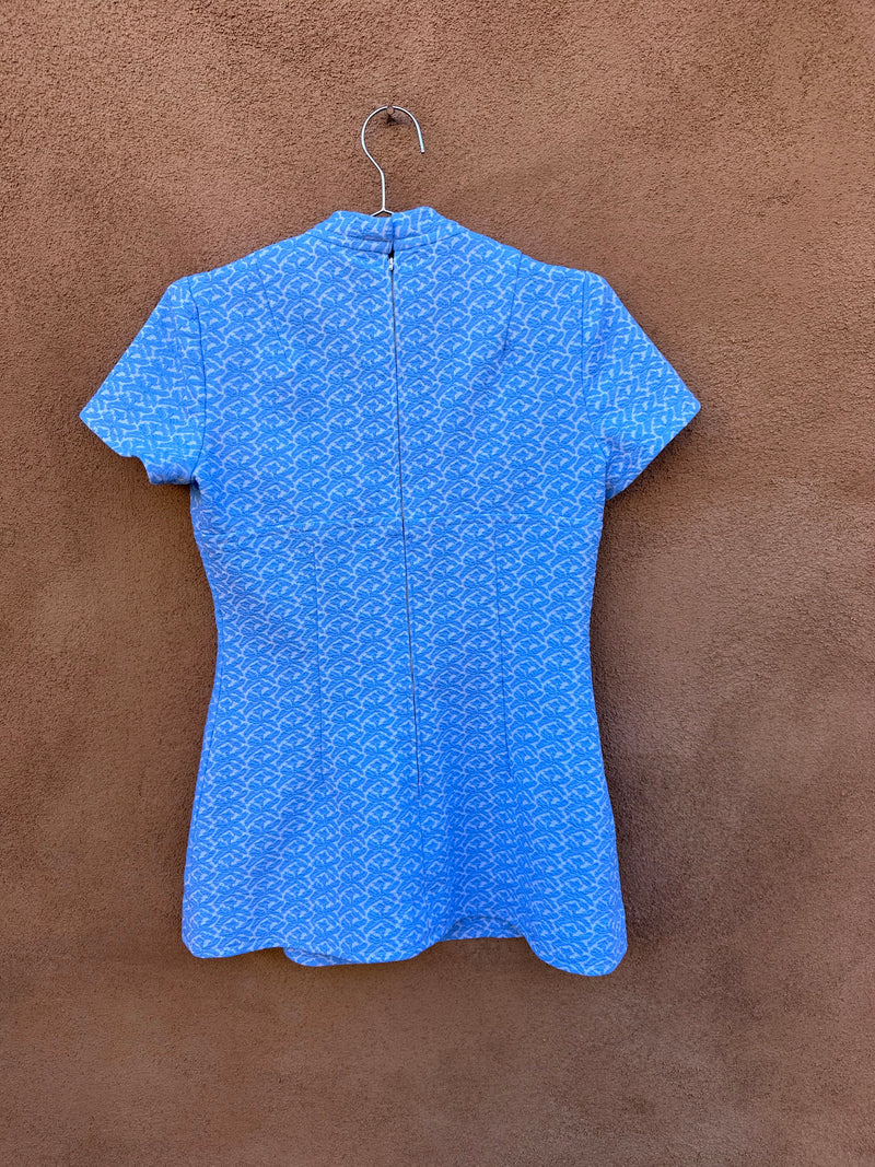 Baby Blue 1960's Top