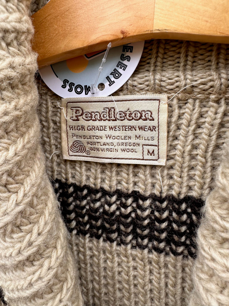 1970's Pendleton "Big Lebowski" Westerly 100% Wool Cardigan