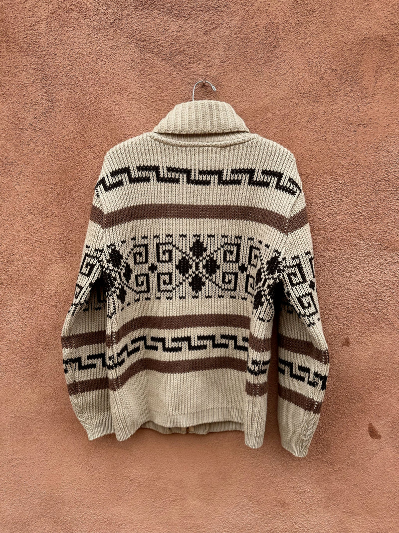 1970's Pendleton "Big Lebowski" Westerly 100% Wool Cardigan