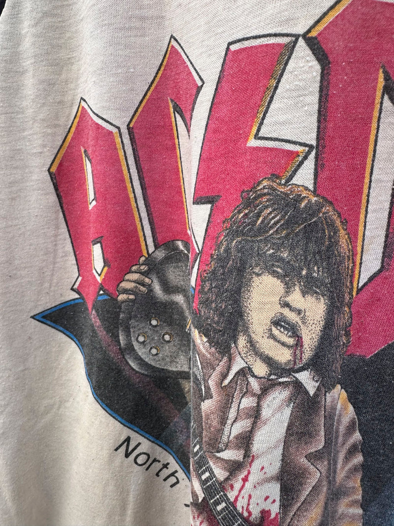 AC/DC 1982 North American Tour Raglan T-shirt