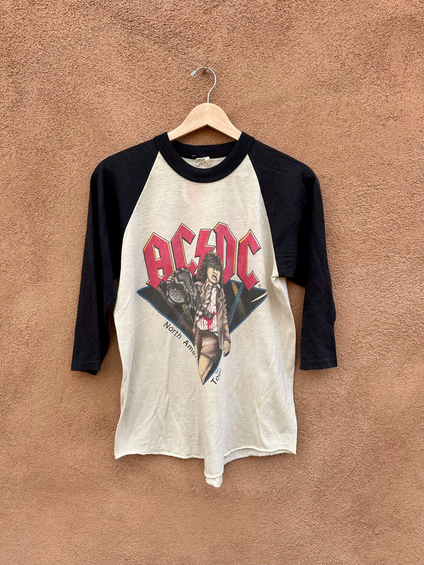 AC/DC 1982 North American Tour Raglan T-shirt