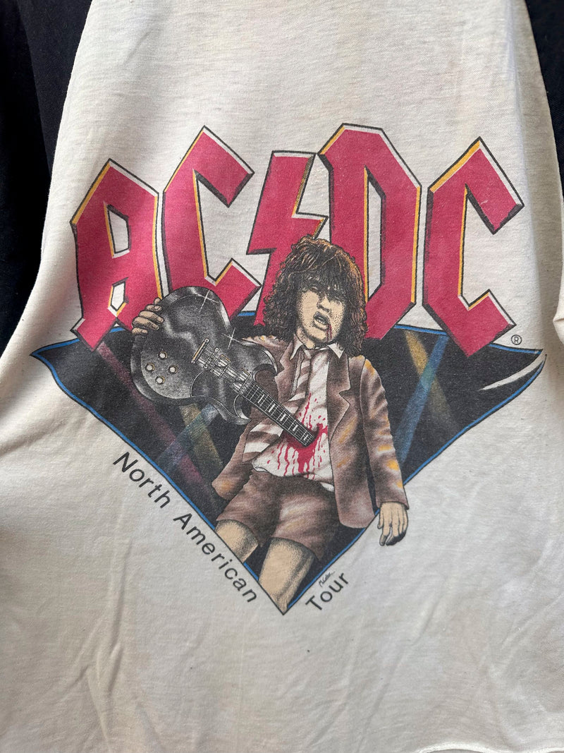 AC/DC 1982 North American Tour Raglan T-shirt