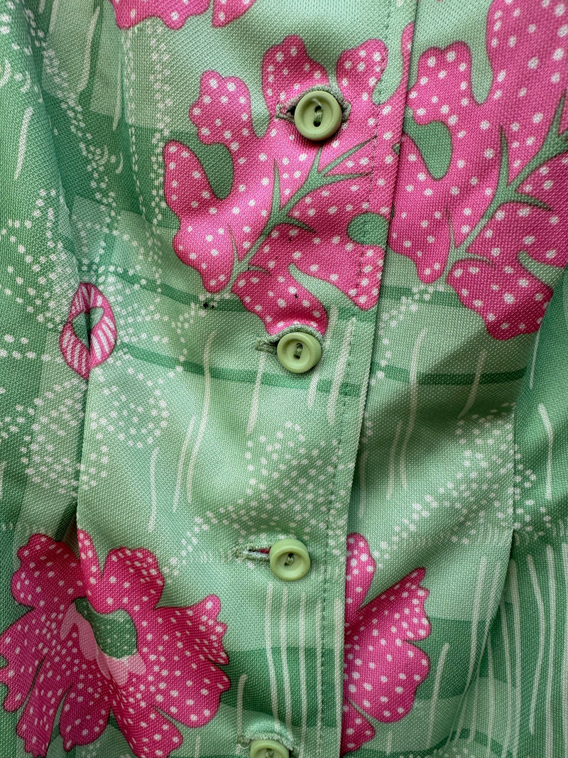 1960's Green Leslie Fay Dress - as is