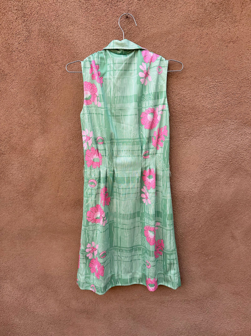 1960's Green Leslie Fay Dress - as is