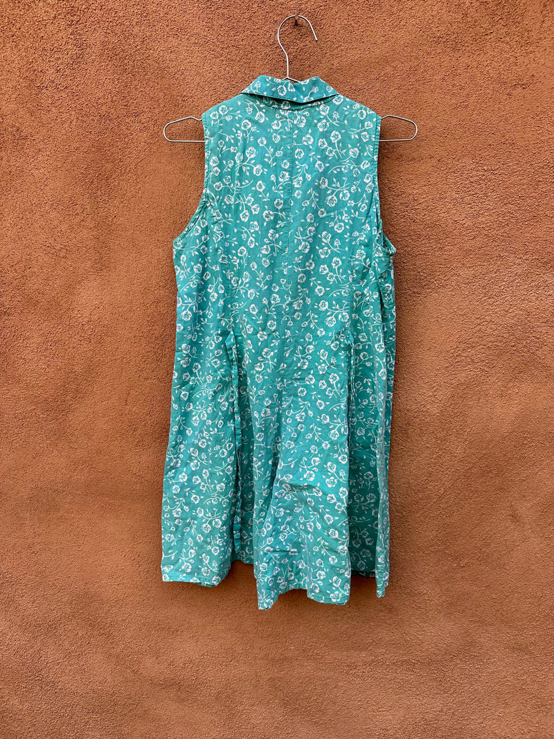 Floral Blue Romper by Circles 'n Sand