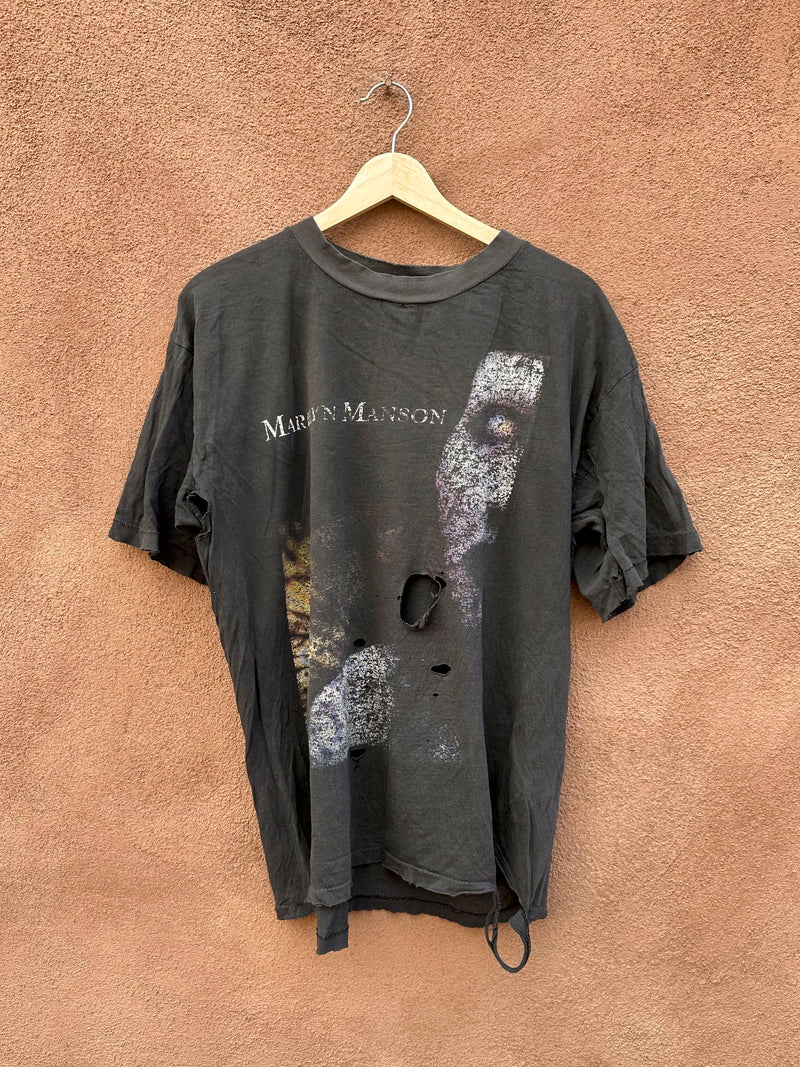 1996 Marilyn Manson Antichrist Superstar Thrashed T-shirt