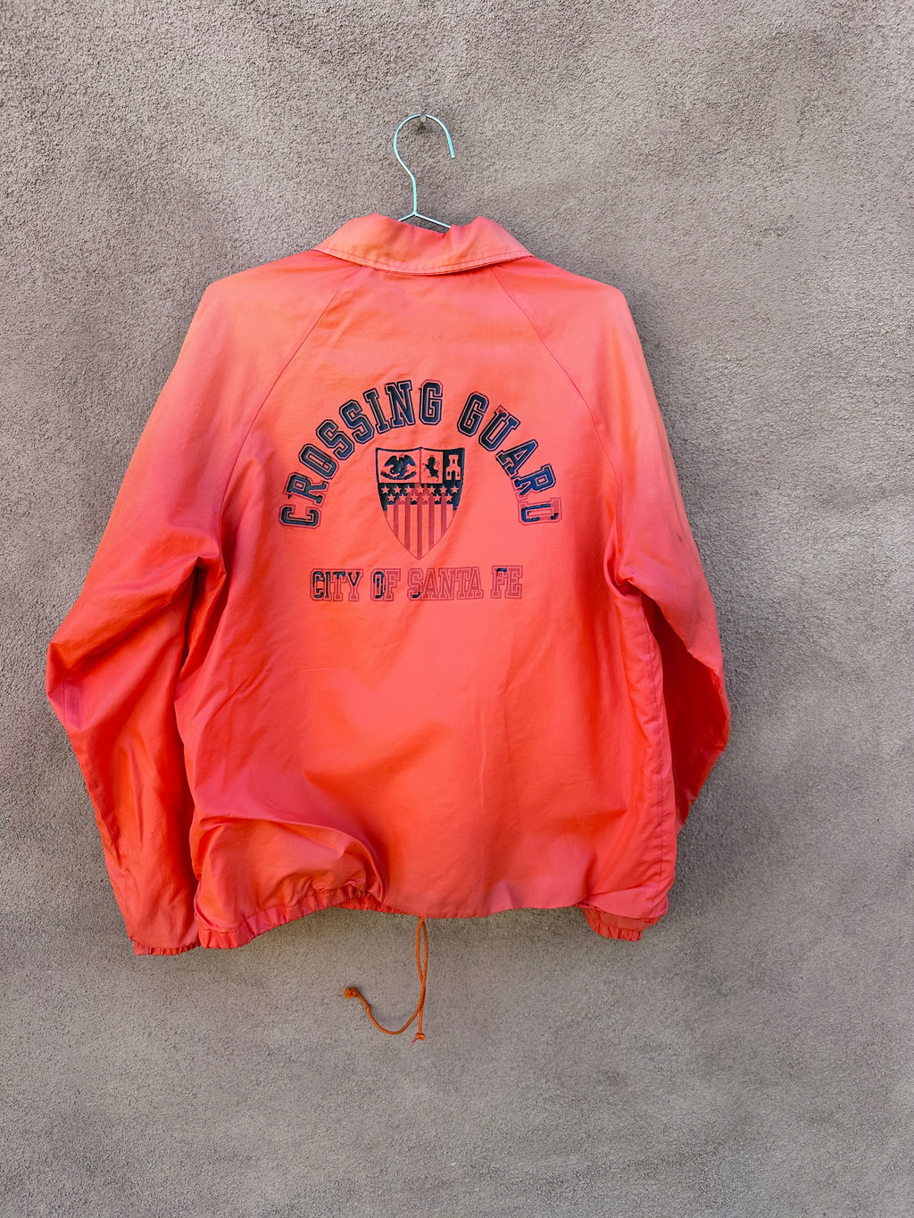 Vintage 80's Hunter Orange Santa Fe Crossing Guard Jacket