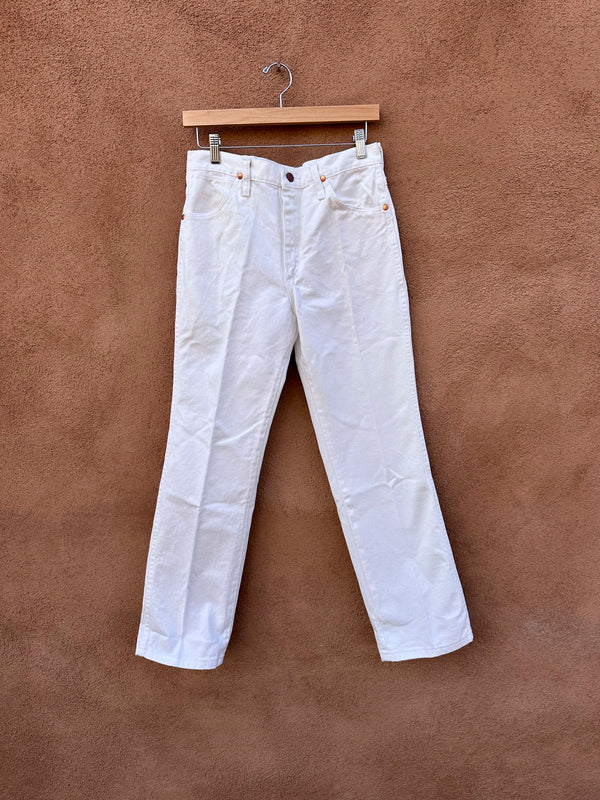 90's White Wrangler Slim Fit Cowboy Cut Jeans