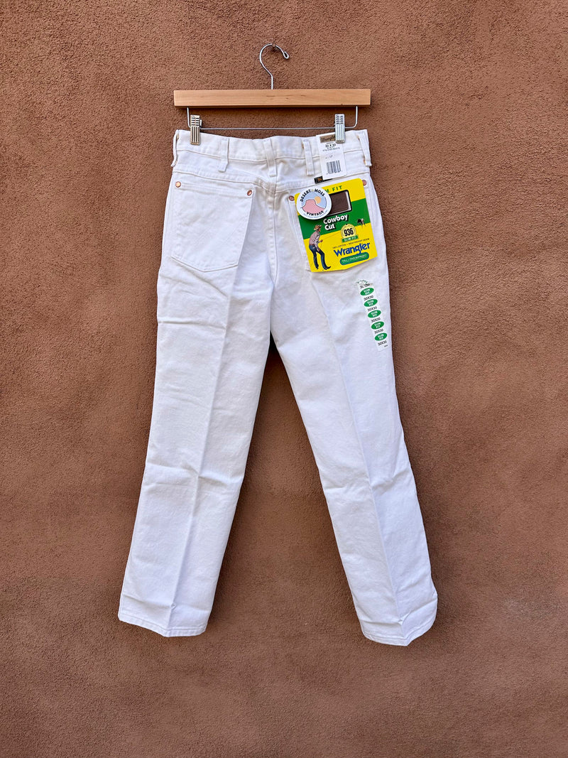 90's White Wrangler Slim Fit Cowboy Cut Jeans