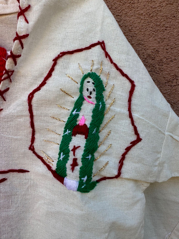 1950's Kid's Cotton Mexican Set with Virgen de Guadalupe